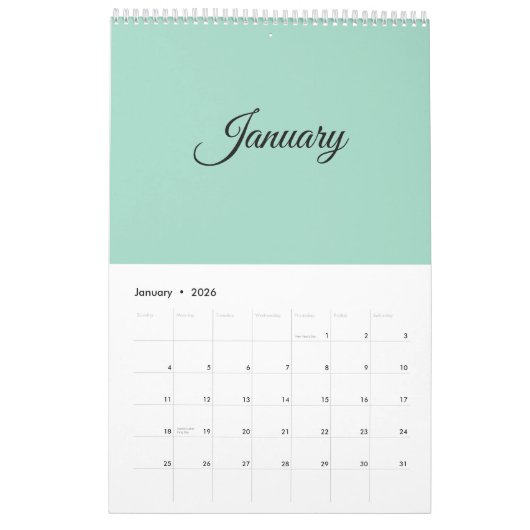 A 素晴らし 2025 カレンダー (1月 2026)