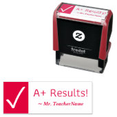 「A+結果!」 先生スタンプ セルフインキングスタンプ (インサイチュ)