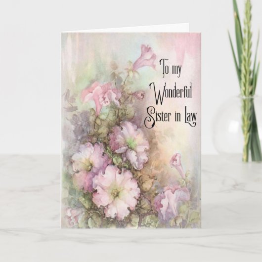 A.義理の妹さんの挨拶状 カード (正面)