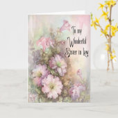 A.義理の妹さんの挨拶状 カード (黄色い花)