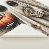 A 考え Boo with a Book シェルパブランケット (3/4)