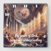 A.部屋で魂を集める会 スクエア壁時計 (正面)