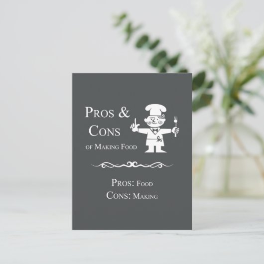 A.食べ物を作ることの長所と短所 ポストカード (スタンド正面)