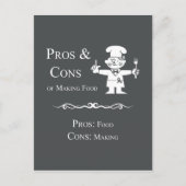 A.食べ物を作ることの長所と短所 ポストカード (正面)