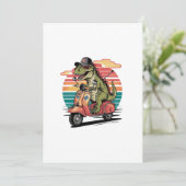 a-魅力的ヴィンテージ – ベクト – デザインを特徴とする サンキューカード (スタンド正面)