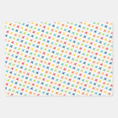 A-10のカラフルワーストジェットパターンの混合 ラッピングペーパーシート (正面)