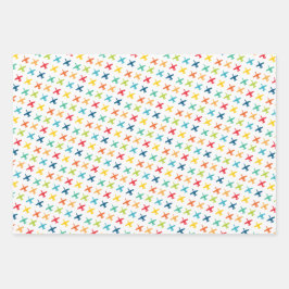 A-10のカラフルワーストジェットパターンの混合 ラッピングペーパーシート