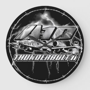 A-10サンダーボルトII大時計アクリル時計 ラージ壁時計