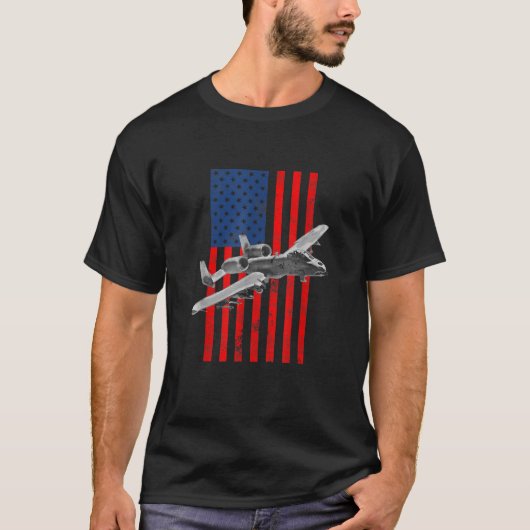 A 10ワルソグ米国国旗A 10 Thunderbolt II T S Tシャツ (正面)