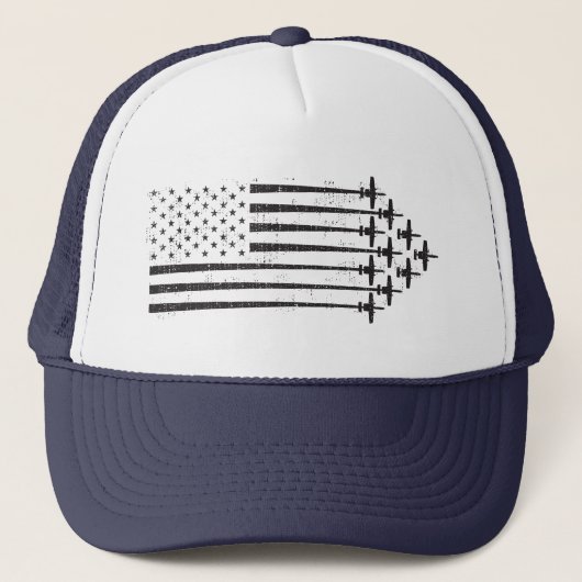 A-10ワルトホグヴィンテージスタイルUSAフラグの構成 キャップ (正面)