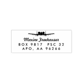 A-10ワーストグジェットカスタム差出人住所ウッドスタンプ ラバースタンプ