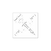 A-10ワーストグジェットトップビューウッドスタンプ ラバースタンプ (インプリント)