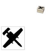 A-10ワーストグジェットトップビューウッドスタンプ ラバースタンプ (押印)