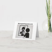 A 101 -鏡カード – 自分のお気に入りの人 サンキューカード (裏面)