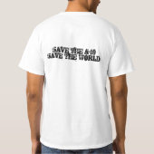 A-10 Tシャツを救って下さい Tシャツ (裏面)