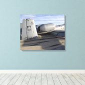 A-10 Thunderbolt IIのテールセクション キャンバスプリント (インサイチュ (ウッドフロア))