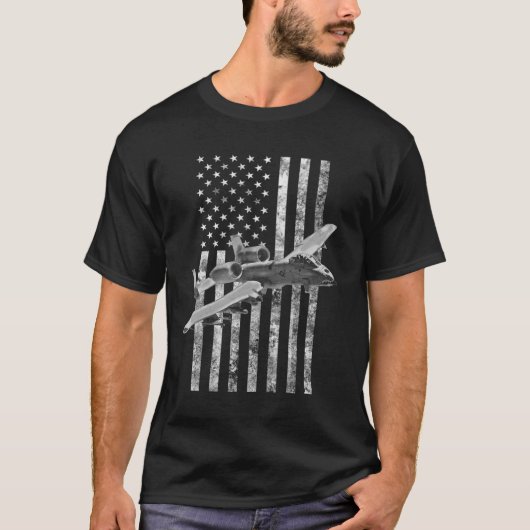 A-10 Thunderbolt IIアメリカ国旗 – A-10 Warthag T Tシャツ (正面)