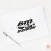 A-10 Thunderbolt IIクラシック丸ステッカー ラウンドシール (封筒)