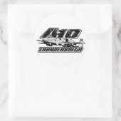 A-10 Thunderbolt IIクラシック丸ステッカー ラウンドシール (バッグ)