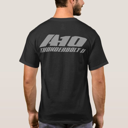 A-10 Thunderbolt IIシャツTシャツ Tシャツ (裏面)