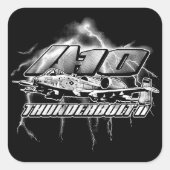 A-10 Thunderbolt IIスクエアステッカー スクエアシール (正面)