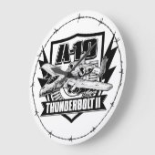 A-10 Thunderbolt II大時計アクリル壁時計 ラージ壁時計 (傾斜)