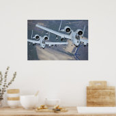 A-10 Thunderbolt II航空機 ポスター (キッチン)
