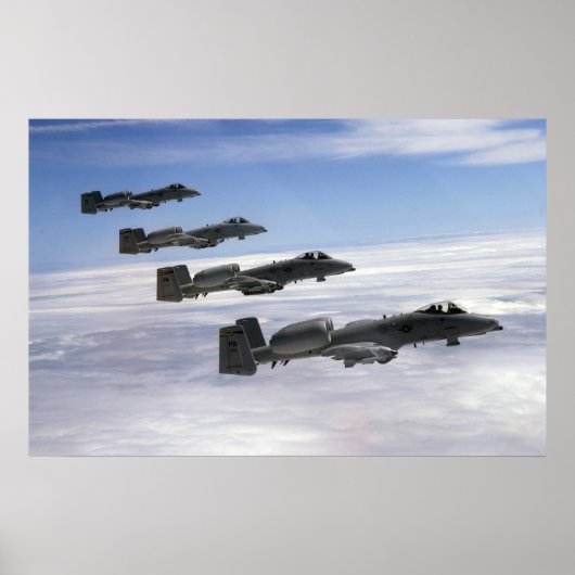 A-10 Thunderbolt II航空機 ポスター (正面)