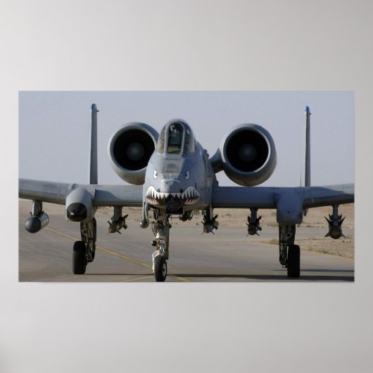 A-10 Thunderbolt II航空機 ポスター (正面)