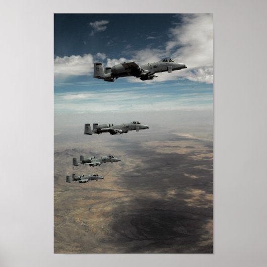 A-10 Thunderbolt II航空機 ポスター (正面)