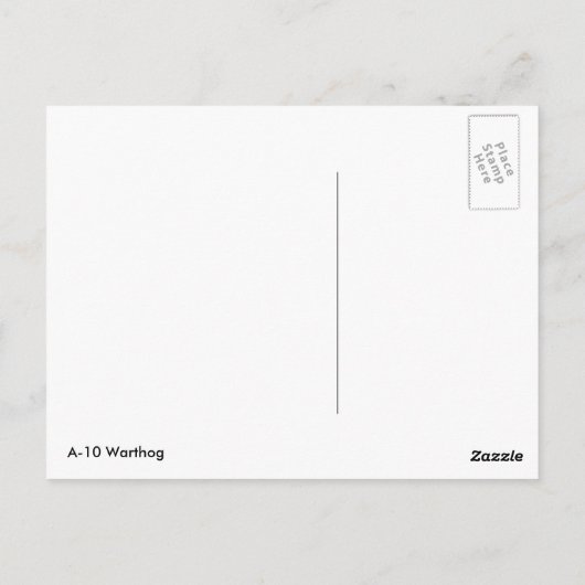 A-10 Thunderbolt II ポストカード (裏面)