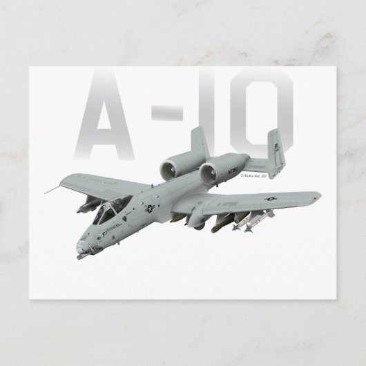 A-10 Thunderbolt II ポストカード (正面)