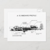 A-10 Thunderbolt II ポストカード (正面/裏面)