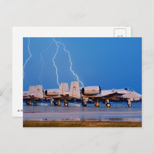 A-10 Thunderbolt II ポストカード (正面/裏面)