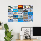 A-10 THUNDERBOLT II "モンタージュ" ポスター (ホームオフィス)