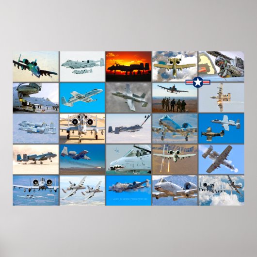 A-10 THUNDERBOLT II "モンタージュ" ポスター (正面)