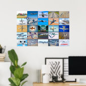 A-10 THUNDERBOLT II "モンタージュ" ポスター (ホームオフィス)