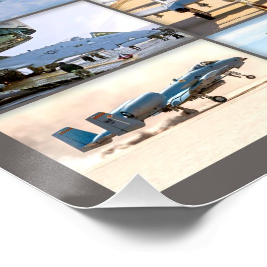 A-10 THUNDERBOLT II "モンタージュ" ポスター (コーナー)