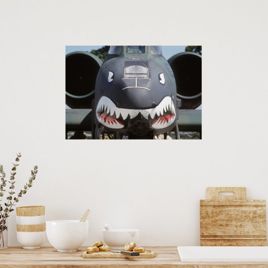 A-10_Thunderbolt_II_Shark_Face ポスター (キッチン)