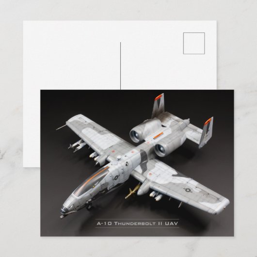 A-10 Thunderbolt II UAV ポストカード (正面/裏面)