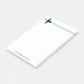 A-10 Warthag Attack Jet ストライプのカスタム Notepad ポストイット (アングル)