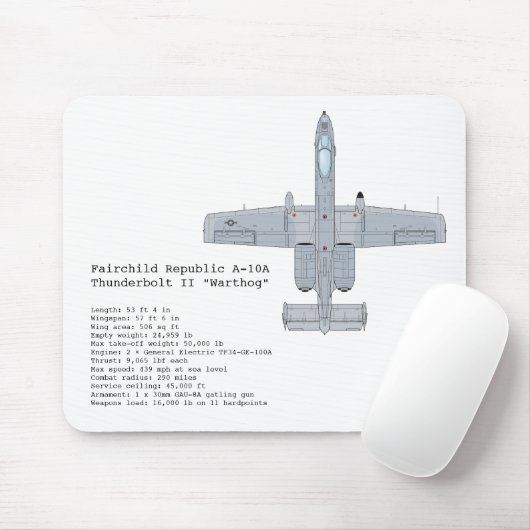 A-10 Warthogのmousepad マウスパッド (マウス)