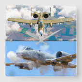 A-10C THUNDERBOLT II スクエア壁時計 (正面)