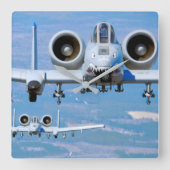 A-10C THUNDERBOLT II スクエア壁時計 (正面)