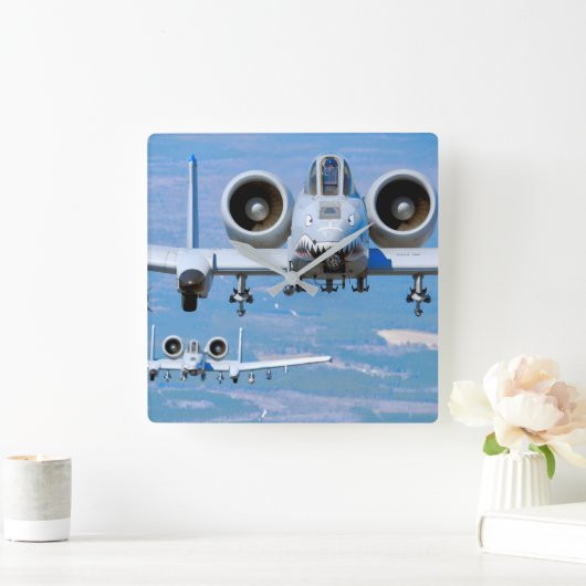 A-10C THUNDERBOLT II スクエア壁時計 (ホーム)
