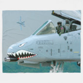 A-10C THUNDERBOLT II フリースブランケット (正面(横))