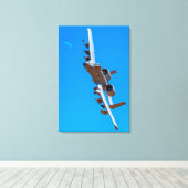 A-10C THUNDERBOLT II 24x36 キャンバスプリント (インサイチュ (ウッドフロア))