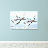 A-10C THUNDERBOLT II 24x36 キャンバスプリント (インサイチュ (ウッドフロア))