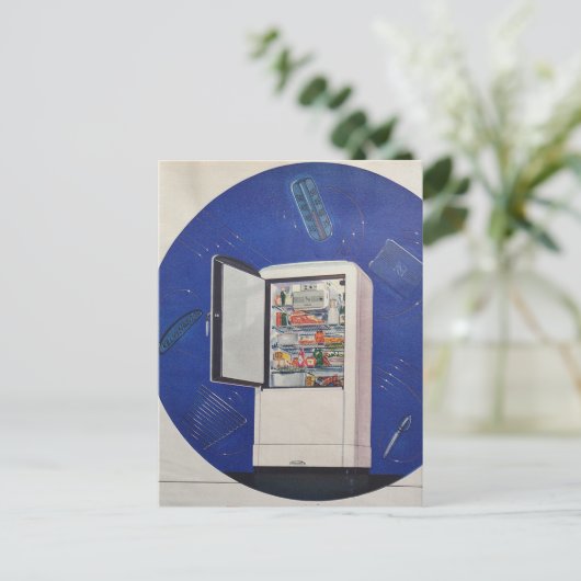 A 1930s era refrigerator ad ポストカード (スタンド正面)