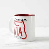 A-1-A Key West ツートーンマグカップ (正面左)